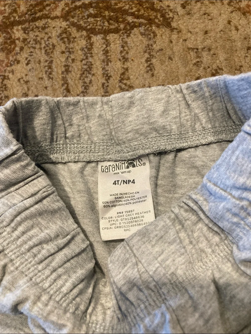 Carter's Navy Hoodie with Light Gray Joggers